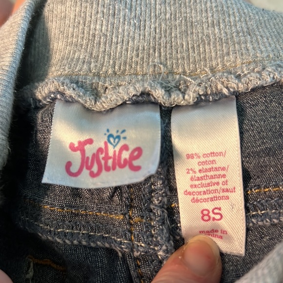 Justice stretchy jean shorts - Picture 3 of 3